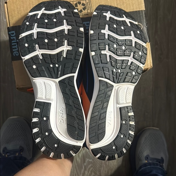 Brooks Black and Orange Athletic Shoes with Cushioned Sole - Picture 3 of 4